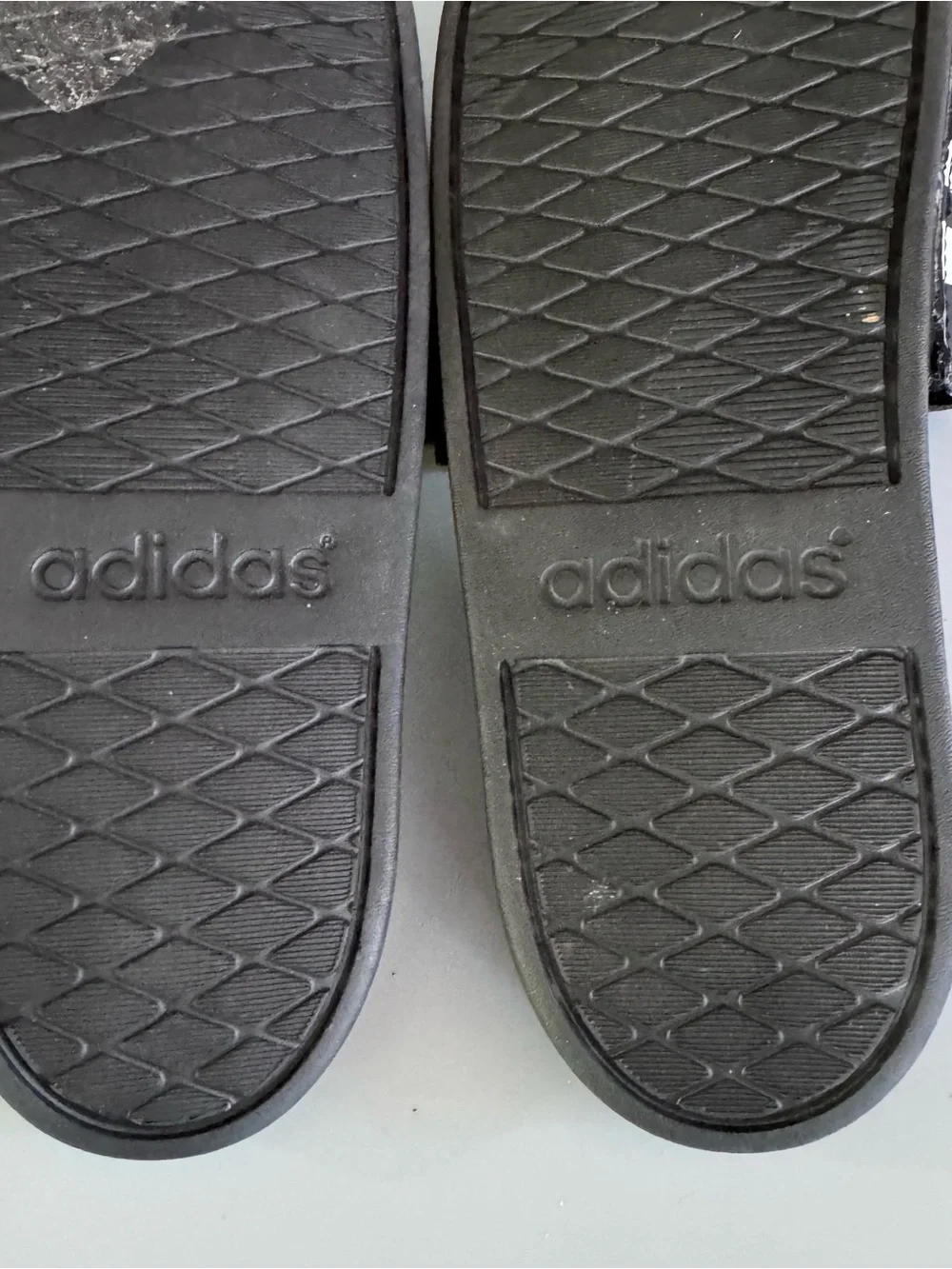 Adidas Mens US 12 Black White 3 Stripe Adilette Slides Slip On Sandals Slippers.
